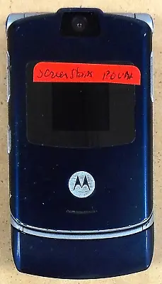 Motorola RAZR V3 - Cosmic Blue And Silver ( AT&T ) Cellular Flip Phone • $5.09