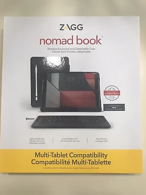 ZAGG - Nomad Book Keyboard Folio Case For Most Tablets Up To 10.5  - Black • $84.99