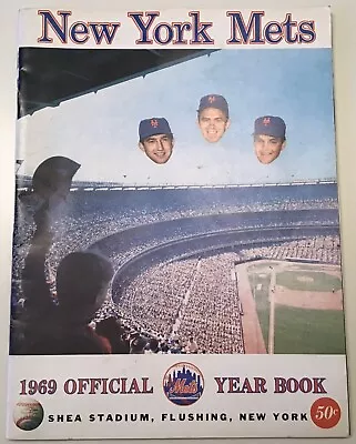 Vintage 1969 Official Yearbook New York NY Mets Baseball Team • $21.99