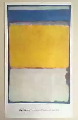 MARK ROTHKO RARE VINTAGE 1996 LITHOGRAPH PRINT XLARGE MOMA POSTER   No.10   1958 • $2250