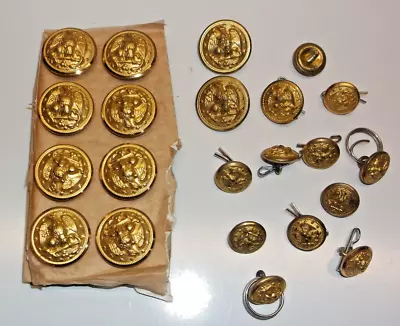 U.S. Military Buttons Gold Eagle (Lot Of 22) • $16.99