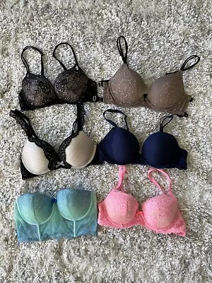 $300Victoria’s Secret  Push Up Bra Lot Of  6 34B  NICE🩷❤️ • $89.99