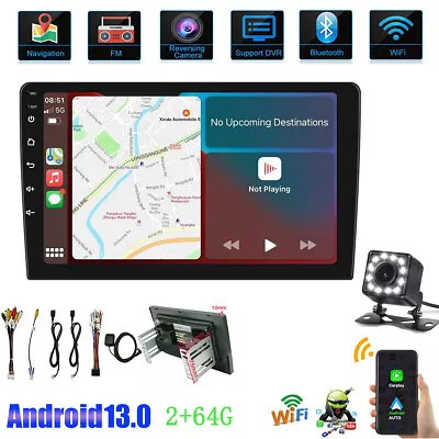 10.1'' Car GPS Radio Stereo Apple Carplay Android AUTO 2+64G WIFI Tablet Player • $71.99