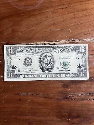 Sex Dollars 6 Monica Lewinsky Bill Clinton Political Funny Money • $12