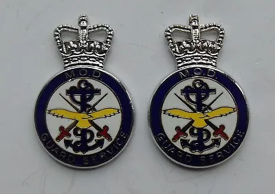 Ministry Of Defence Guard Service Collar Badges • £4.99