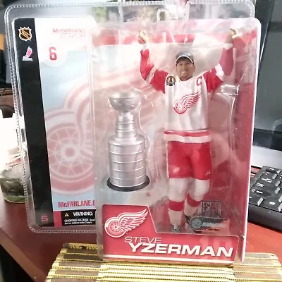 McFarlane 2003 Steve Yzerman Hockey Figure With Stanley Cup • $50