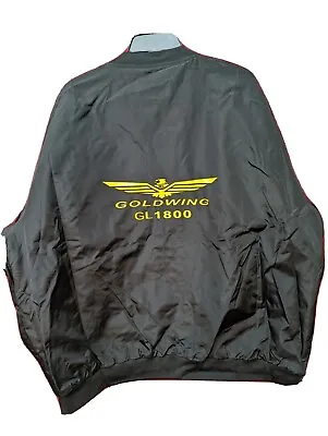 New Gold Wing Black Quilted Nylon Jacket Men's Size 5XL #1 • $42.49