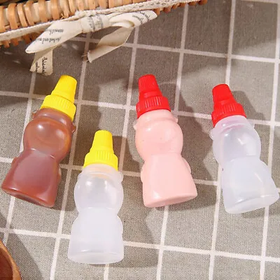 Condiment Squeeze Bottle Salad Dressing Ketchup Squeeze Jar Container -wq • £4.10