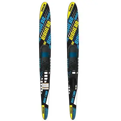 $193.99 • Buy Airhead AHS-1300 67 Inch Fiberglass Adult Adjustable Combo Water Skis, Black
