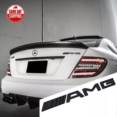 For Mercedes-Benz AMG Sport Trunk Lid Black Emblem Logo Badge Nameplate Replace • $9.99