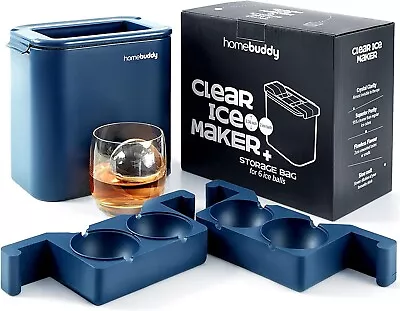 Homebuddy Clear Ice Ball Maker Round Mold 2.36 Inch Crystal Clear Sphere Whisky • $19.99