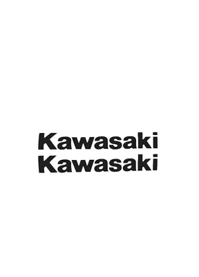 2 X Kawasaki Tank Fairing Decal Stickers 200mm X 30mm  • £2.99