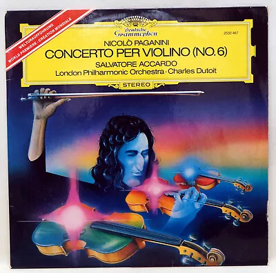 PAGANINI Violin Concerto No 6 Vinyl LP Deutsche Grammophon 2530 467 UK VG+/EX+ • £9.99