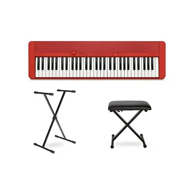 Casio Casiotone CT-S1 Keyboard With Stand And Bench Red • $299.99