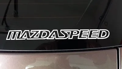 Mazdaspeed Miata Mazda 3 6 Protege RX8 Vinyl Window Decals Stickers Zoom Zoom  • $2.15