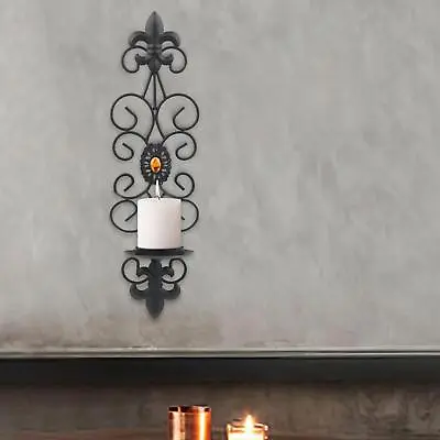 Wall Hanging Tealight Candle Holders Rack Black Vintage For • £11.78