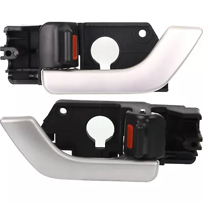 Interior Door Handle For 2003-2008 Hyundai Tiburon Set Of 2 Front Silver • $36.89