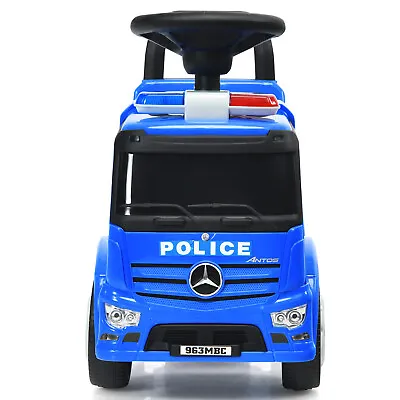 Honeyjoy Mercedes Benz Push And Ride Racer Kids Ride On Push Police Car Licensed • $64.99