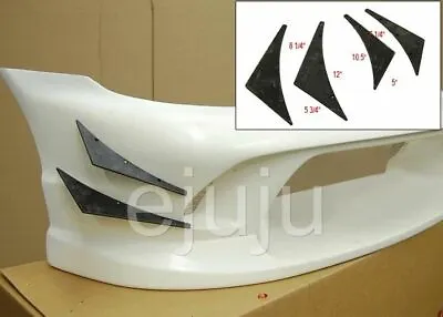 Urethane Front Bumper Lip Body Kit Canard Splitter Racing Sport Style Diffuser • $9.98