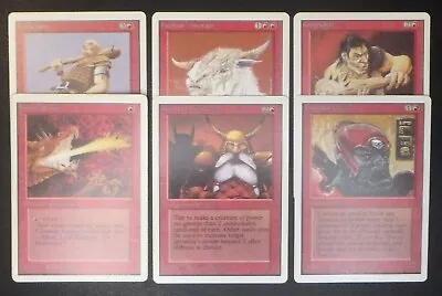 MTG Magic Unlimited Lot Of 6 Red Cards Mostly Lightly Played • $15