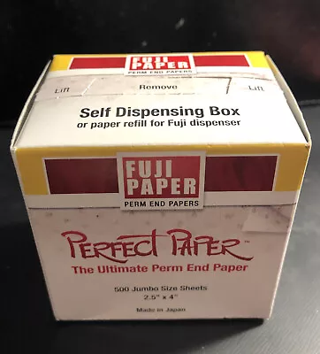 $10.95 • Buy Fuji Paper The Ultimate Perm End Paper Contains 500 Jumbo Size Sheets 2.5” X 4”