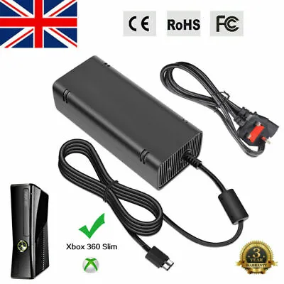 Power Supply Console Adapter Charger LED Indicator For Microsoft Xbox 360 Slim • £15.99