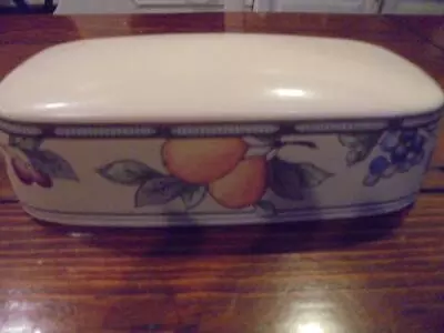 Mikasa Intaglio Garden Harvest Butter Dish Top Excellent Condtn Low Fast Shipng • $9.99