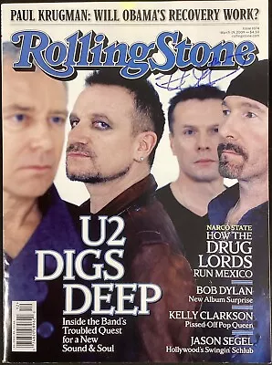 The Edge Signed Rolling Stone Magazine 3/19/2009 Music Bono U2 Autograph JSA • $199.99