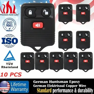Lot Of 10 New 3 Button Replacement Keyless Entry Remote Key Car Fob For Ford • $52.10