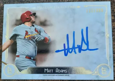 2014 Topps Museum-matt Adams Auto-112/399-st Louis Cardinals • $8