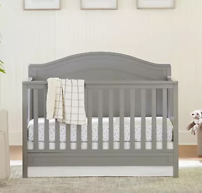 Cunas Para Bebes 4 En 1 Convertible Cama Para Niños Marco Baby Crib Wood Gray • $259.97