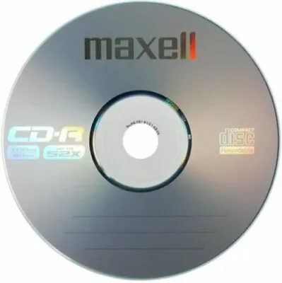 £11.99 • Buy 25 X Maxell CD-R Blank Discs In Disc Sleeves (700MB 52x 80min) Audio/Data