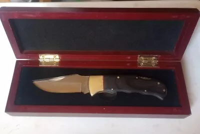 NAHC  D'Holder  Limited Edition Lock Back Knife In Redwood Display Case • $42