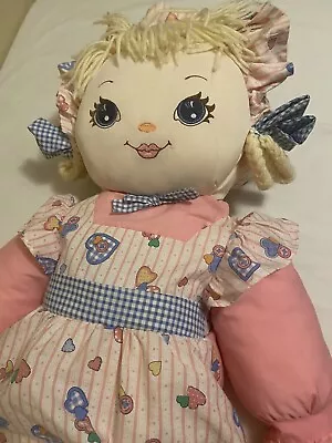 Vintage Sweetie Mine Life Size Doll 48” Large 1995 Soft Heart Dress Blonde • $45