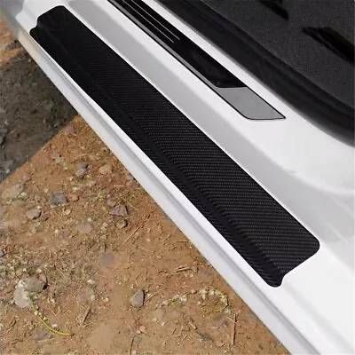 Car Accessories Carbon Fiber Stickers Door Sill Protector Parts Unversal • $14.99