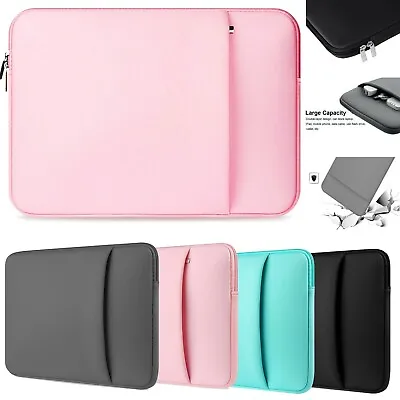 Tablet Laptop Neoprene Sleeve Case For 11  12  14  15  Inch Zip Bag Pouch Cover • £6.98
