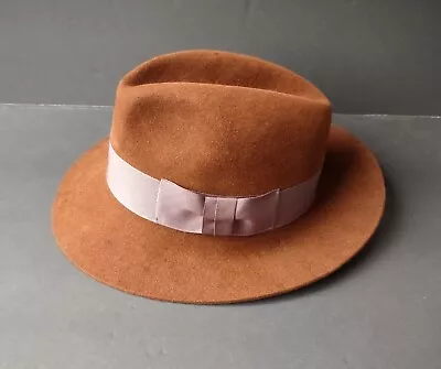STETSON Vintage Mens Brown Felt Hat - Size 6 7/8 Fedora  • $39.95