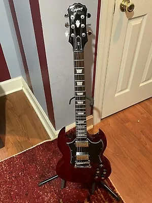 Red Epiphone SG Custom 2007 With Hard-shell Case • $550