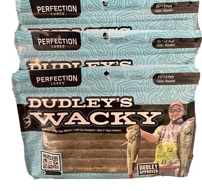 Dudley's Wacky Perfection Lures 5 3/8  Houdini Worm -  3 Packs  New 24 Worms • $14.99