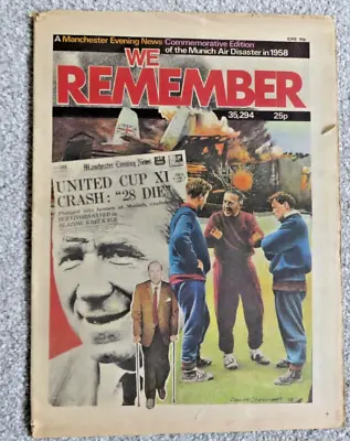 We Remember Manchester Evening News Munich Commemorative Edition  1983 Man Utd • £9.99