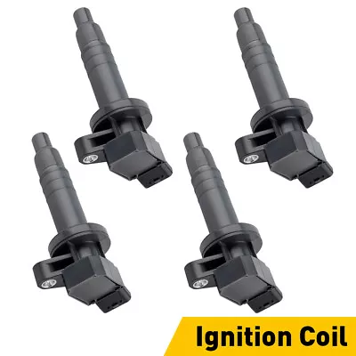 For 00-08 Toyota Corolla Celica Matrix 1.8L UF247 4X Ignition Coil & Spark Plugs • $41.99