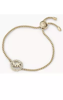 Michael Kors Yellow Gold Monogrammed Logo Slider Bracelet • $30