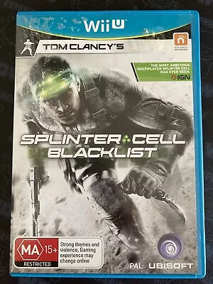 Tom Clancy's Splinter Cell: Blacklist - Nintendo Wii U (PAL) - Free Postage  • $20