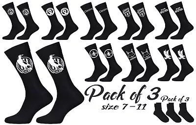 Football Town Pack Of 3 Socks Match Day Dad Boyfriend Birthday Christmas Gift • £6.99