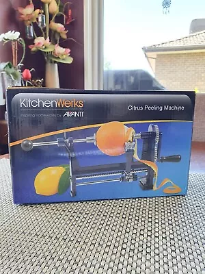 Avanti Citrus Peeling Machine Navy Kitchen Tool Peeler Slicer Orange Fruit Skin • $25