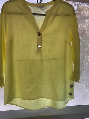 Ladies Yellow Blouse  By  W- Lane  Size 8 • $12