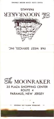 The Moonraker Paramus New Jersey West Services Inc. Vintage Matchbook Cover • $9.99