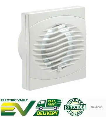 £14.98 • Buy Manrose Intervent Bathroom Extractor Fan Wall/Ceiling White 4  And 6  Range