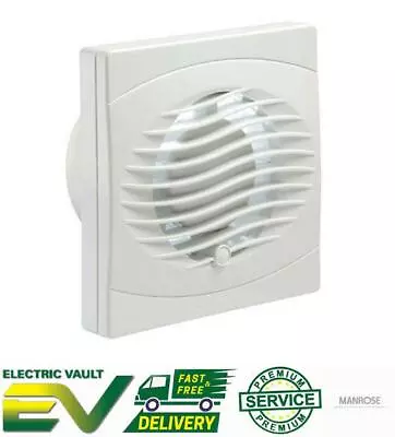 Manrose Intervent Bathroom Extractor Fan Wall/Ceiling White 4  And 6  Range • £14.98