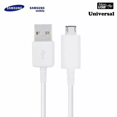 Original Samsung Fast Charger Data Micro USB 1.2m Cable For Galaxy S7 Edge S6 • £4.75